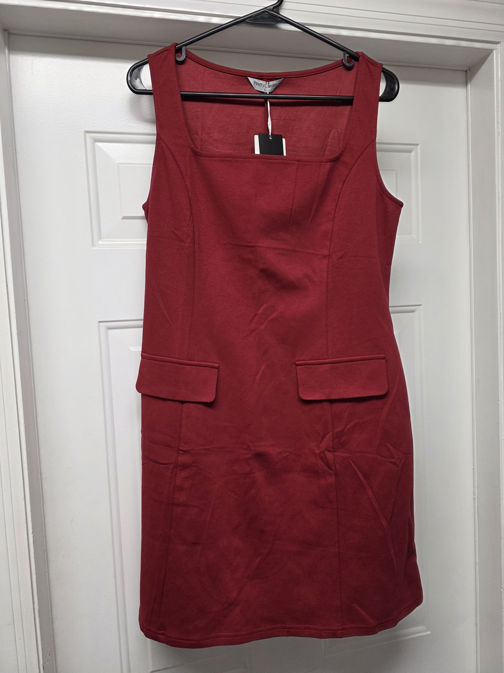 PrettyGarden Women's Burgundy Dress - Elegant Red Evening Dress